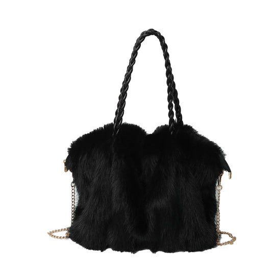 Fluffy Furry Tote and Crossbody Bags for Women