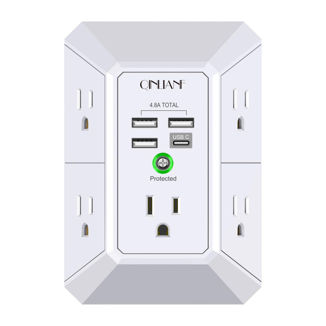 Power Up Safely with QINLIANF's Ultimate Multi Outlet Surge Protector