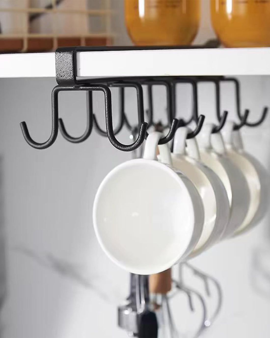 Black Cabinet Mug Hooks