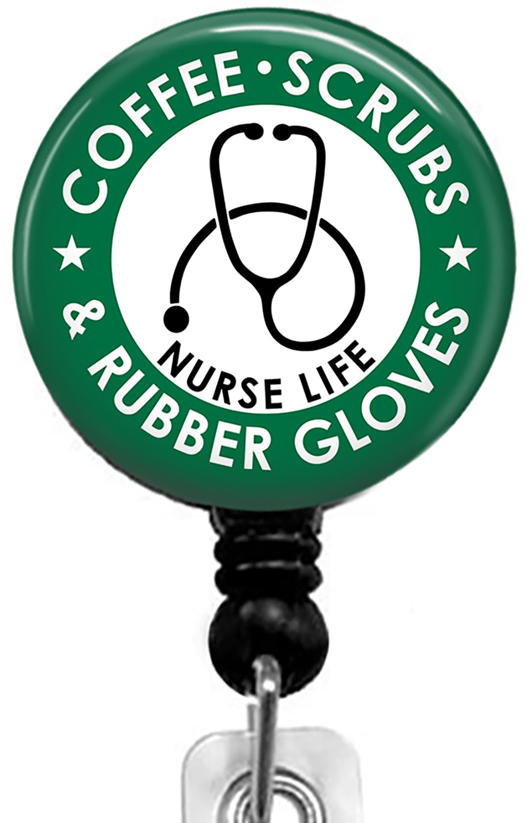 Nurse ID Card Badge Holders with Alligator Clip