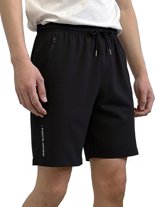 Black Hiking Shorts with Zipper Pockets