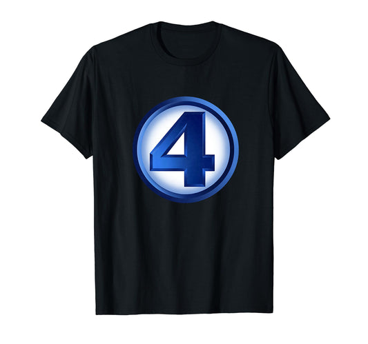 Marvel Fantastic Four Classic 4 Official Team Logo T-Shirt.