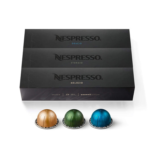 Nespresso Capsules Vertuo, Medium and Dark Roast Coffee Variety Pack, 30 Count Coffee Pods, Brews ...