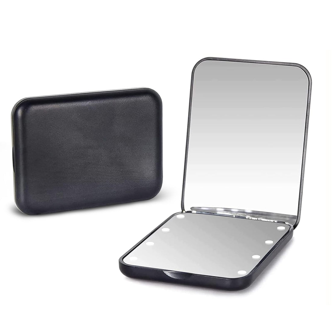 Kintion Pocket Mirror, 1X/3X Magnification LED Compact Travel Makeup Mirror with Light for Purse, ...