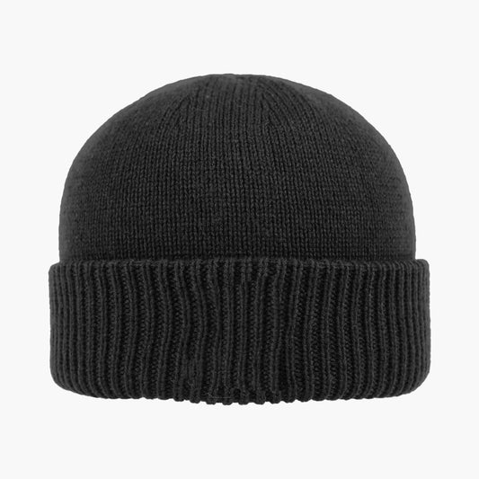 This Black Ribbed Beanie Keeps You Warmer Than Fleece