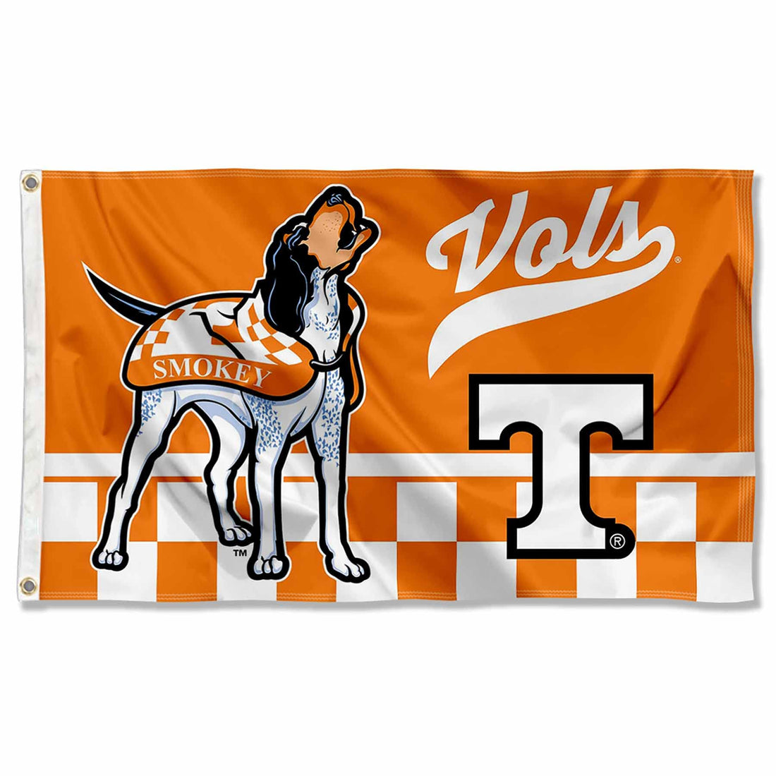 College Flags ⁘ Banners Co. Tennessee Volunteers 3x5 Banner Flag.