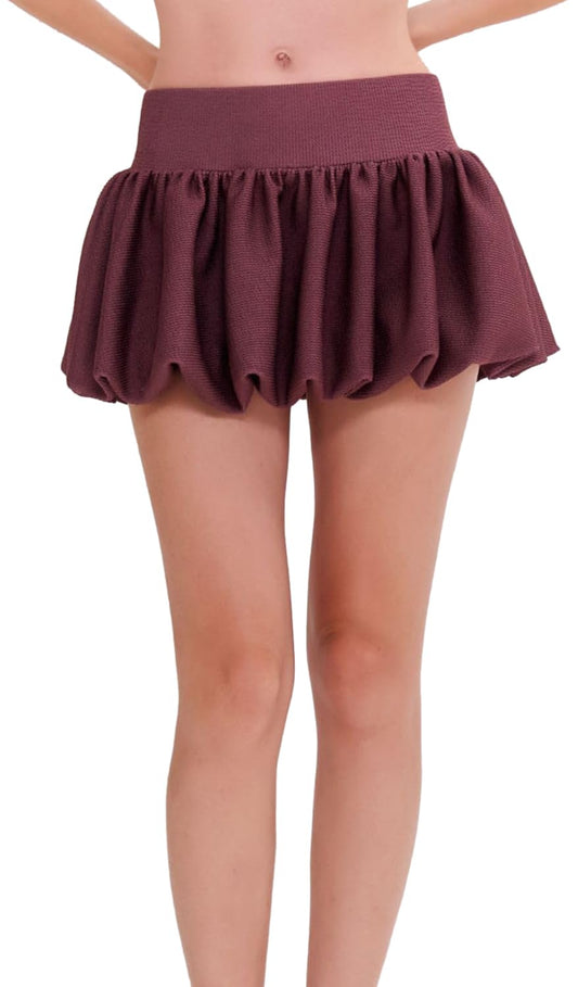 Fashion Item Description Mini skirt from PATBO, a Merian knit design piece.