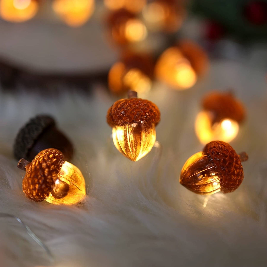 Fairy Acorn String Lights for Autumn Decorations
