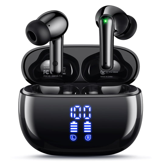 HUIFU Wireless Earbuds with Deep Bass, Long Playtime, Waterproof Design.