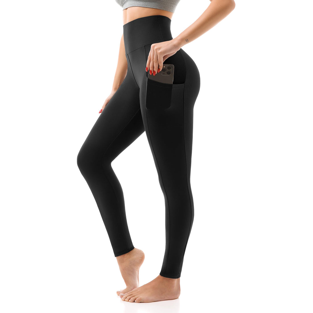 SINOPHANT High Waisted Leggings for Women - Full Length ⁘ Capri Buttery Soft Yoga Pants for Workout ...