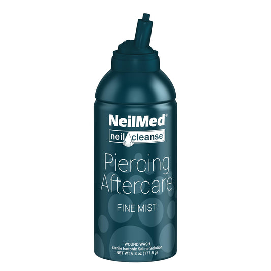 NeilMed NeilCleanse Piercing Aftercare, Fine Mist, 6.3 Fluid Ounce.