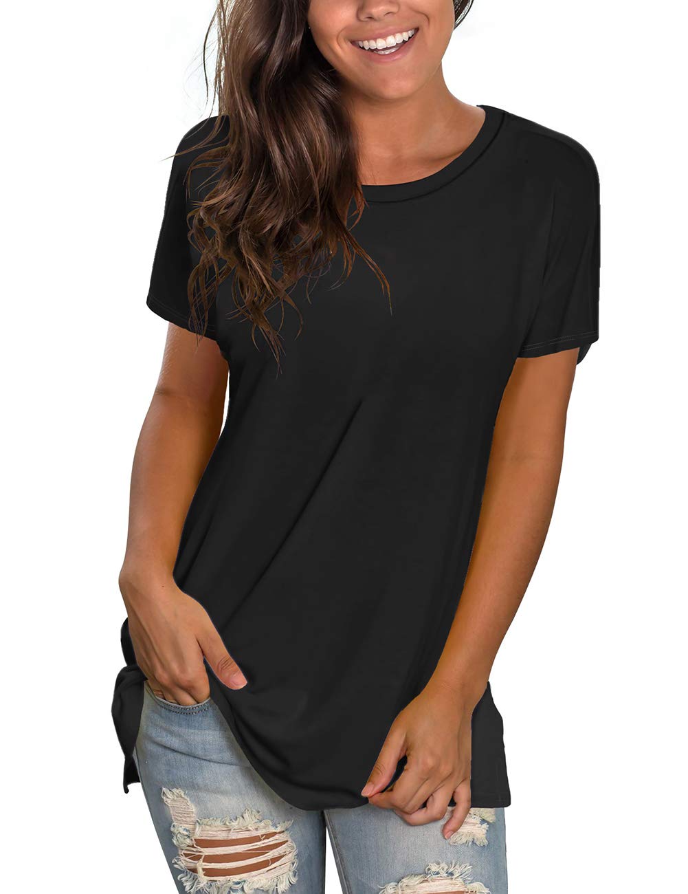 Relaxed Fit Yoga Tunic Tops for Women, Perfect Summer Wear.