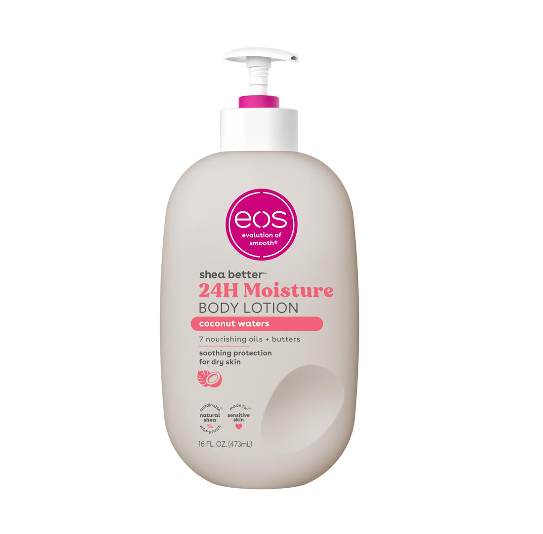 eos Shea Better Body Lotion- Coconut Waters, 24-Hour Moisture Skin Care, Lightweight ⁘ Non-Greasy,...