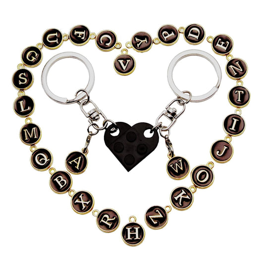 WANWROI Brick Matching Keychains for Couples