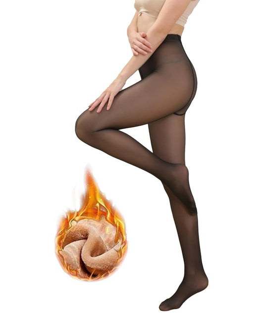 Cozy Up in Comfort: Apriddeo's Fleece Lined Thermal Tights Delight