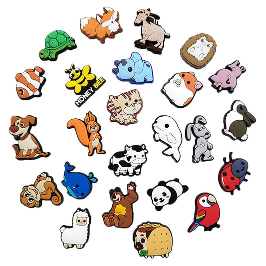 Cute Animal Shoe Charms Set for Clog Decoration and Personalized Gifts