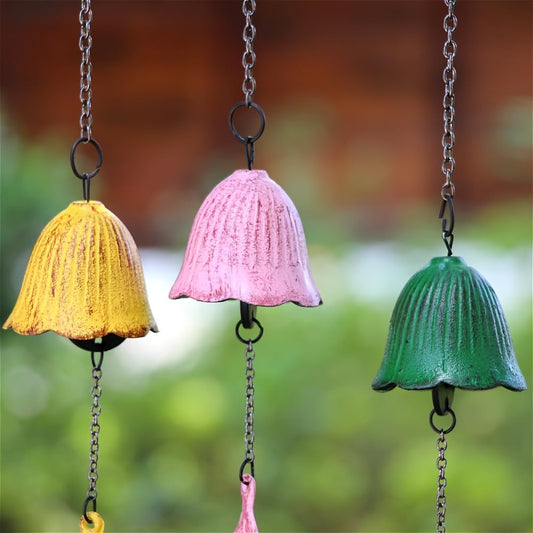 Cast Iron Wind Chime for Outdoor Garden Decor