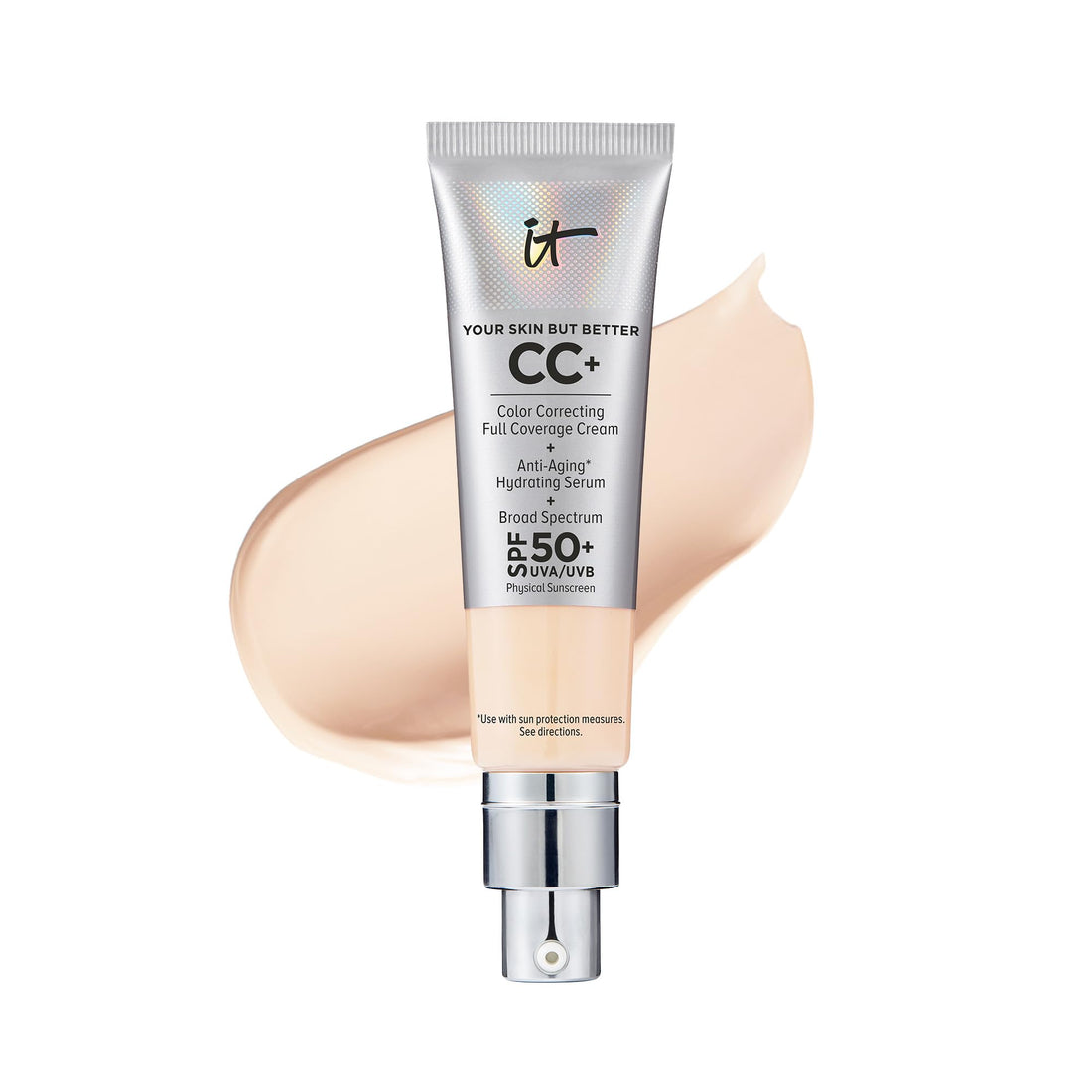 IT Cosmetics Your Skin But Better CC+ Cream - Color Correcting Cream, Full-Coverage Foundation, ...