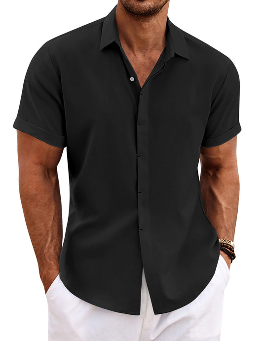 Men's Casual Linen Summer Shirts for Beached or Casual Weddings.