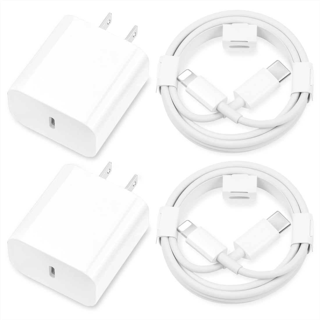 MAILESI for iPhone Charger Fast Charging,[MFi Certified] 2Pack 20W Type C Fast Charger Block with ...