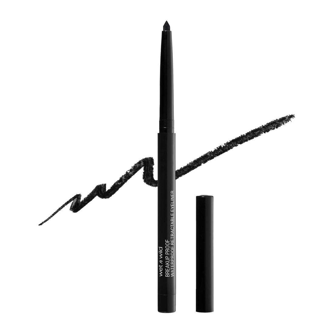 wet n wild Mega Last Breakup Proof Retractable Eyeliner - Ultra-Fine Brush, Waterproof,16-Hour ...