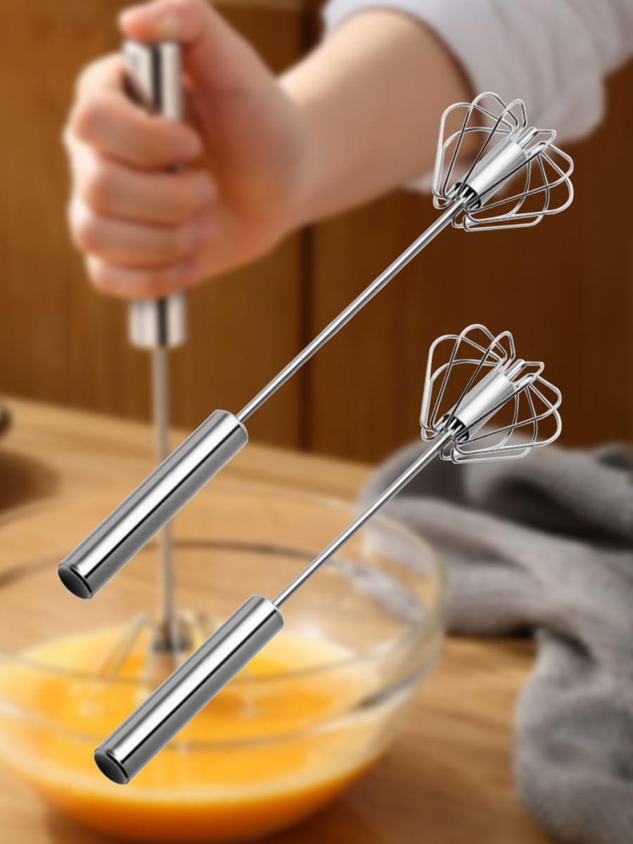 Stainless Steel Hand Push Whisk Mixer