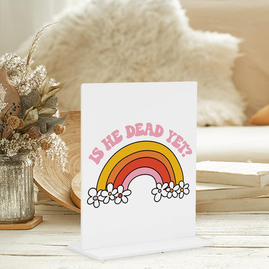 Funny Office Home Decor - Playful Acrylic Desk Sign for Stylish Spaces, Creative Room Decor, ...