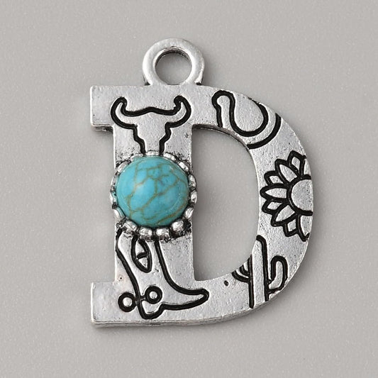 Tibetan Alphabet Pendant for DIY Jewelry