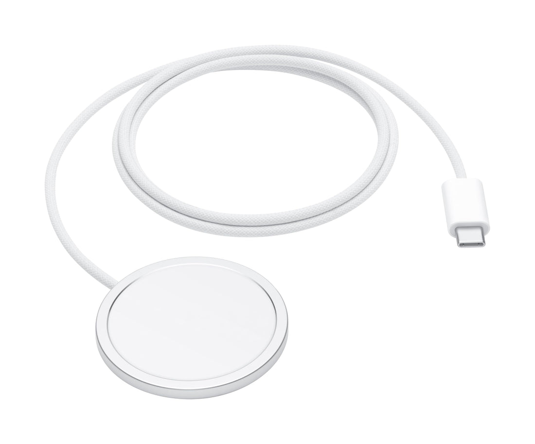 Wireless Fast Charger for Apple Devices with 1-Meter Cord.