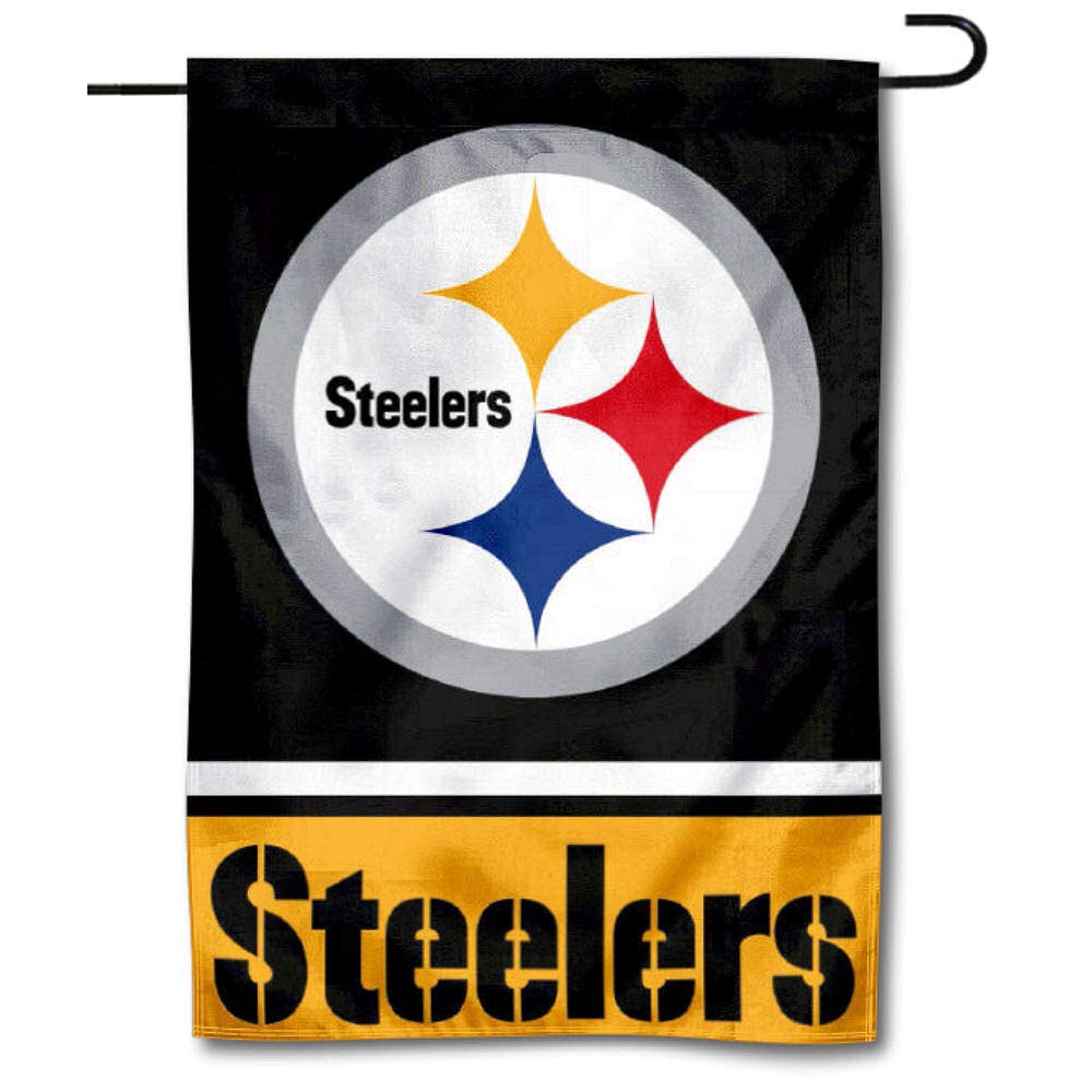 WinCraft Pittsburgh Steelers Double Sided Garden Flag.