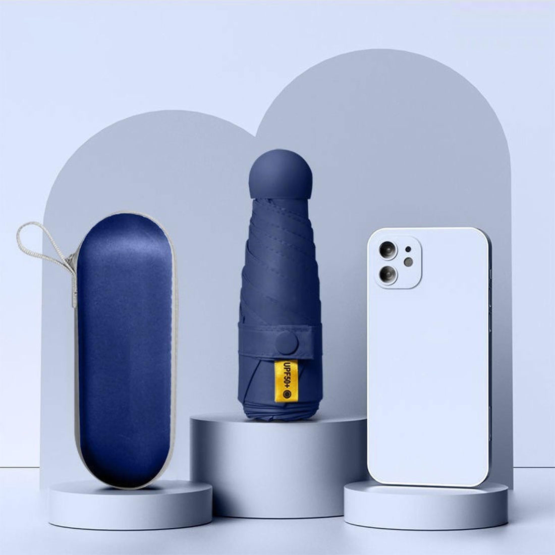 Portable College Umbrella for Rain and Sun