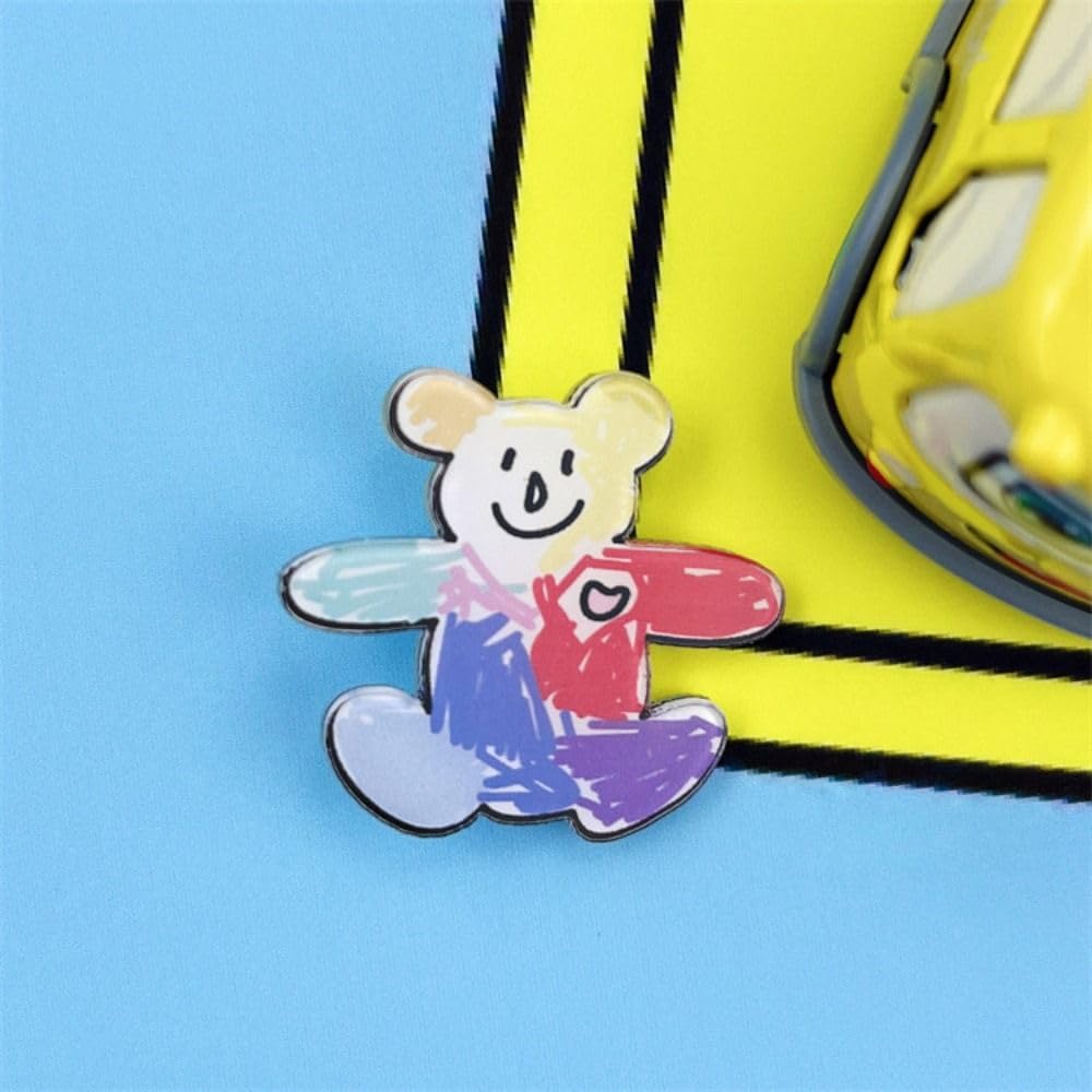 Bunny Bear Lapel Pin Badges