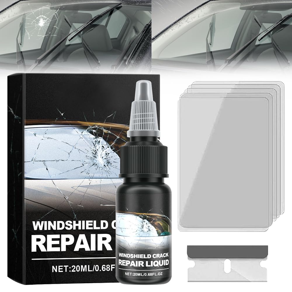 Upgrade Windshield Crack Repair Kit, 2024 New Windshield Crack Repair Fluid Window Automotive Windscreen Tool, Car ...