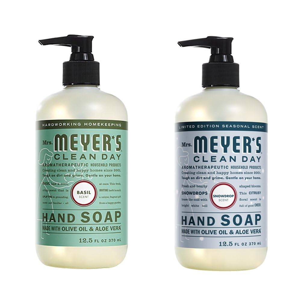 Mrs. Meyer's Liquid Hand Soap Variety Pack with 3 Flavors.