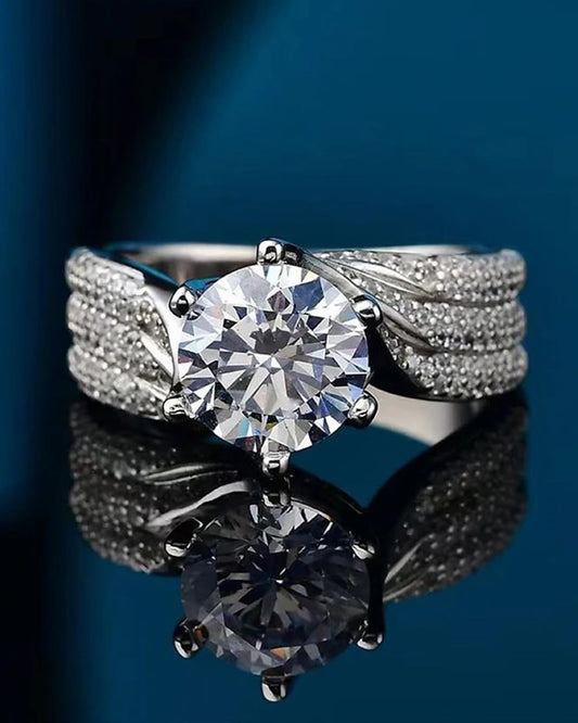 3 Carat Zirconia Engagement Rings