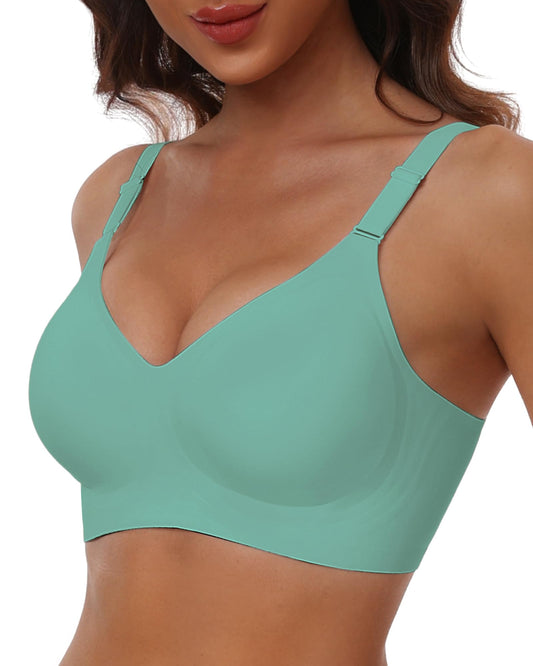 HORISUN Comfortable Seamless Full Coverage Bra for Women Wireless Bras with Soft Support Regular and Plus ...