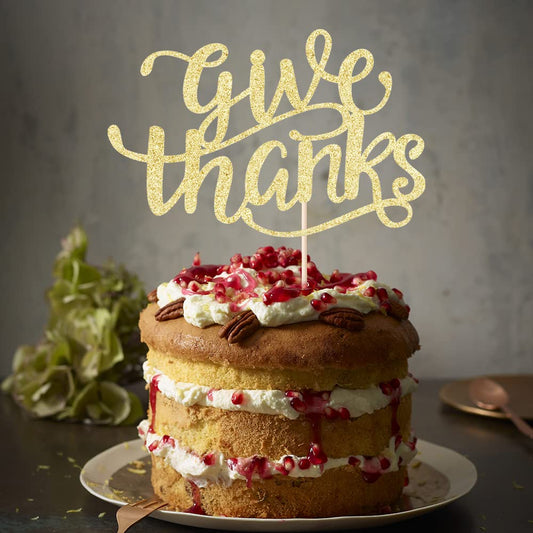 Autumn Harvest Thanksgiving Cake Toppers