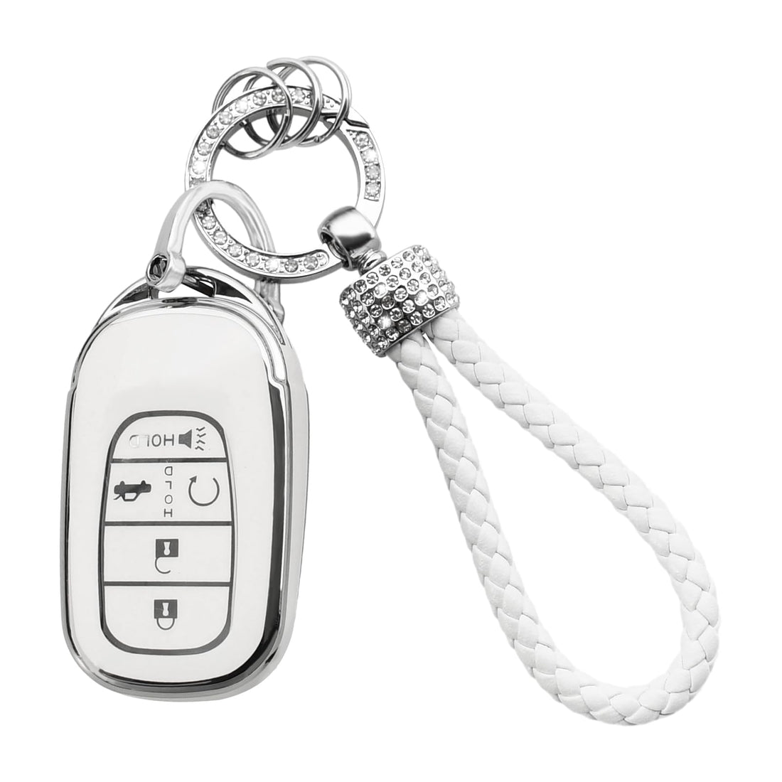 TPU Key Fob Cover for 2022 Honda Accord Civic CRV Pilot Odyssey Smart Key