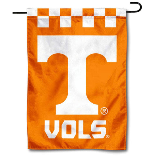 College Flags ⁘ Banners Co. Tennessee Volunteers Checkerboard Garden Flag.