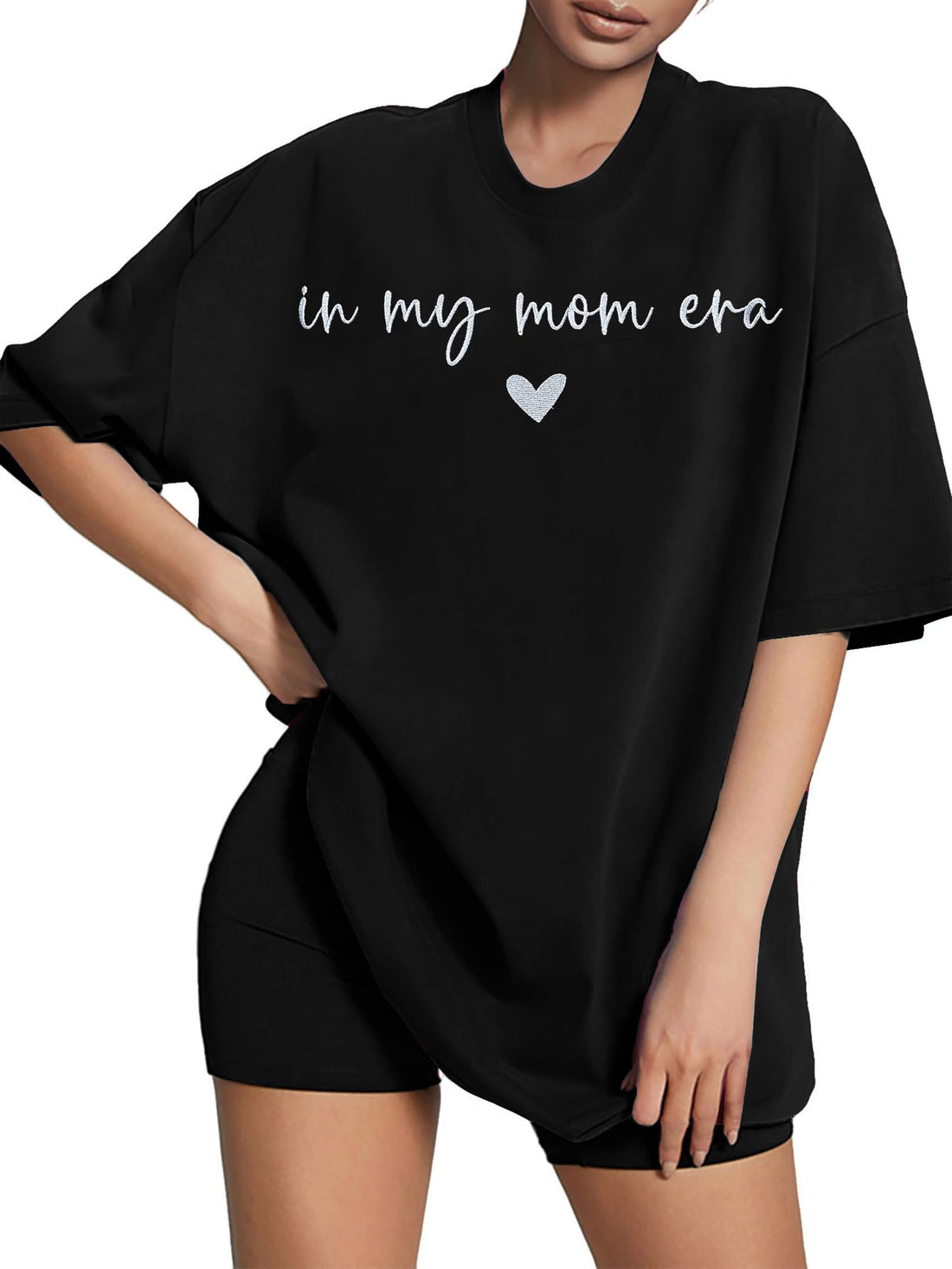 Oversized Mama Graphic T-Shirts for Women