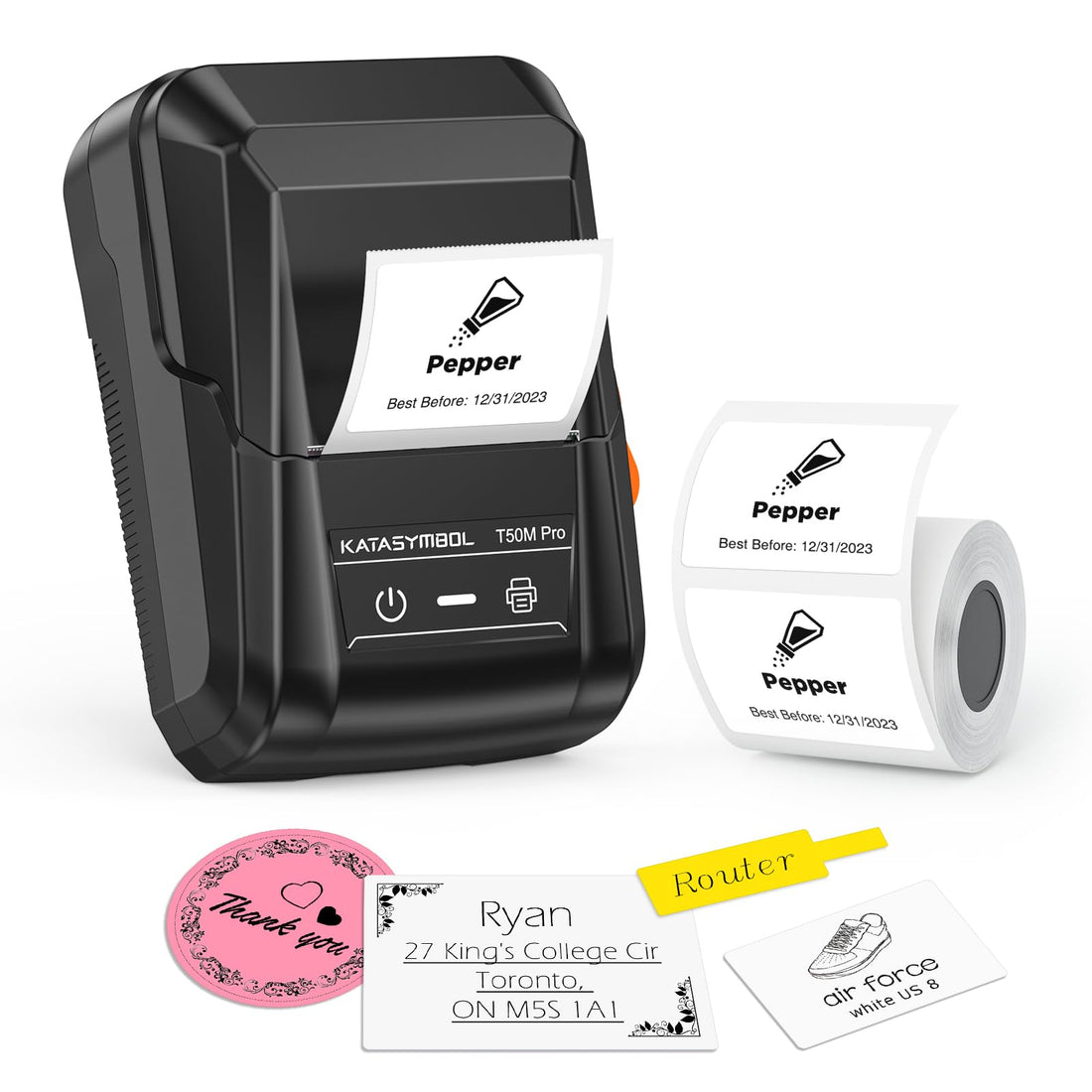 Portable Bluetooth Label Maker with Waterproof Label and Versatile DesignFeatures.