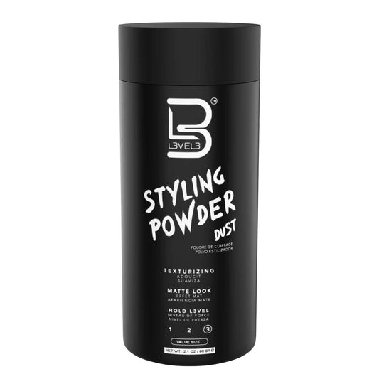 L3 Level 3 Styling Powder - Natural Look Mens Powder - Easy to Apply with No Oil or Greasy Residue.