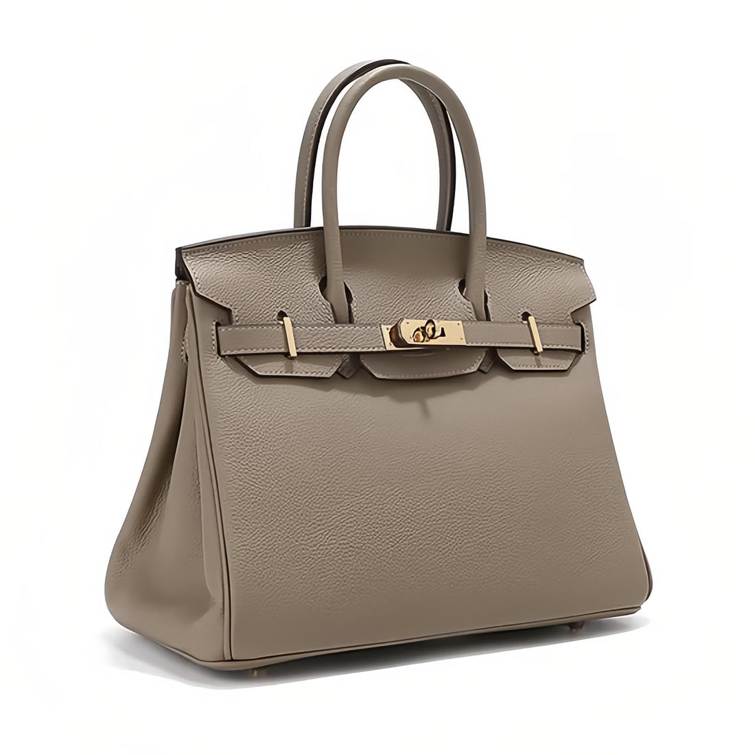 Elegant Elephant Gray Leather Tote Bag for the Modern Commuter