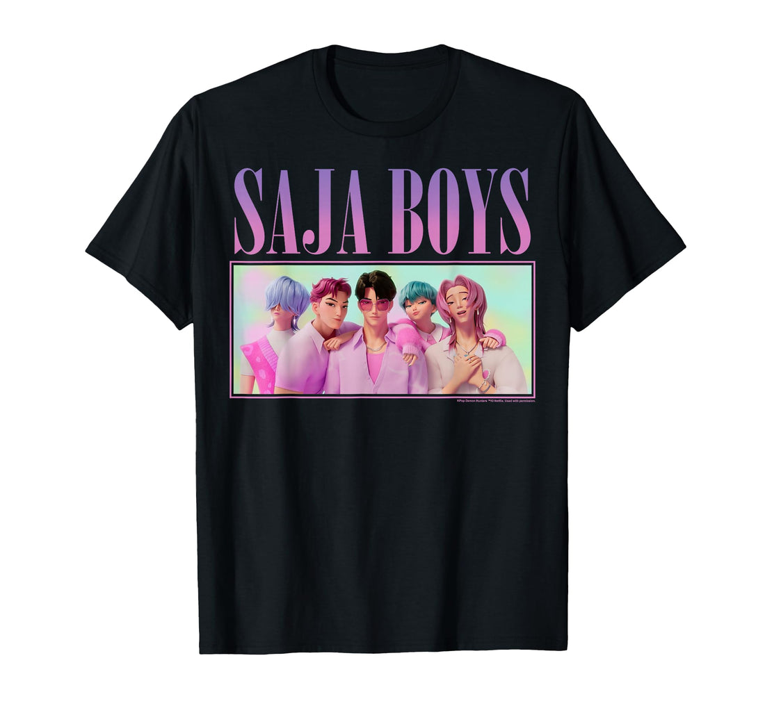 Kpop Demon Hunters Halloween Saja Boys Group Shot T-Shirt