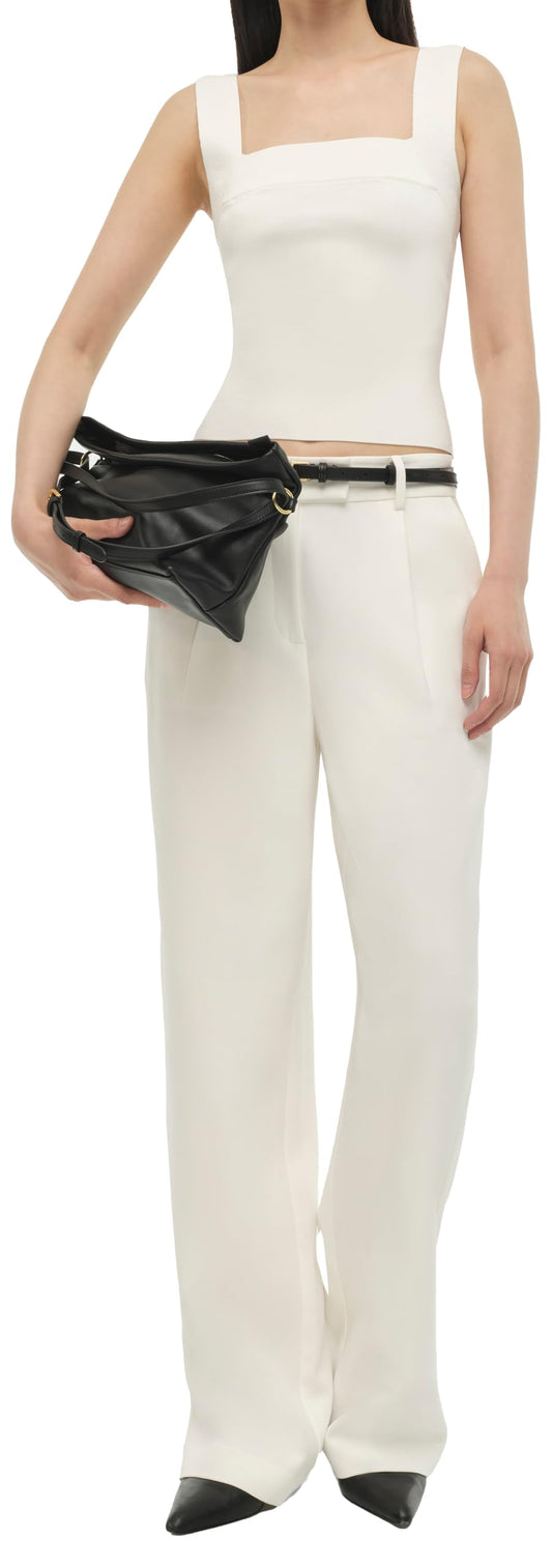 Sophisticated Pleated Straight Leg Pant by Simkhai for Novia