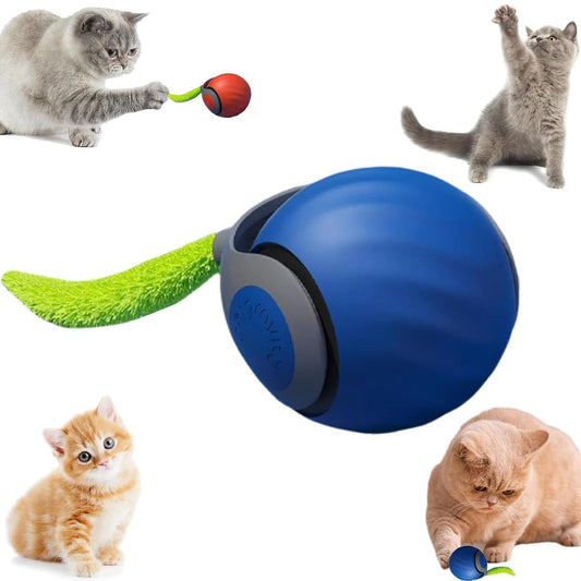 High-speed, interactive laser toy for interactive indoor cat entertainment.