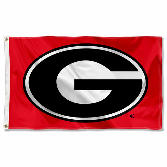 College Flags ⁘ Banners Co. Georgia Bulldogs Dawgs University Large College Flag.