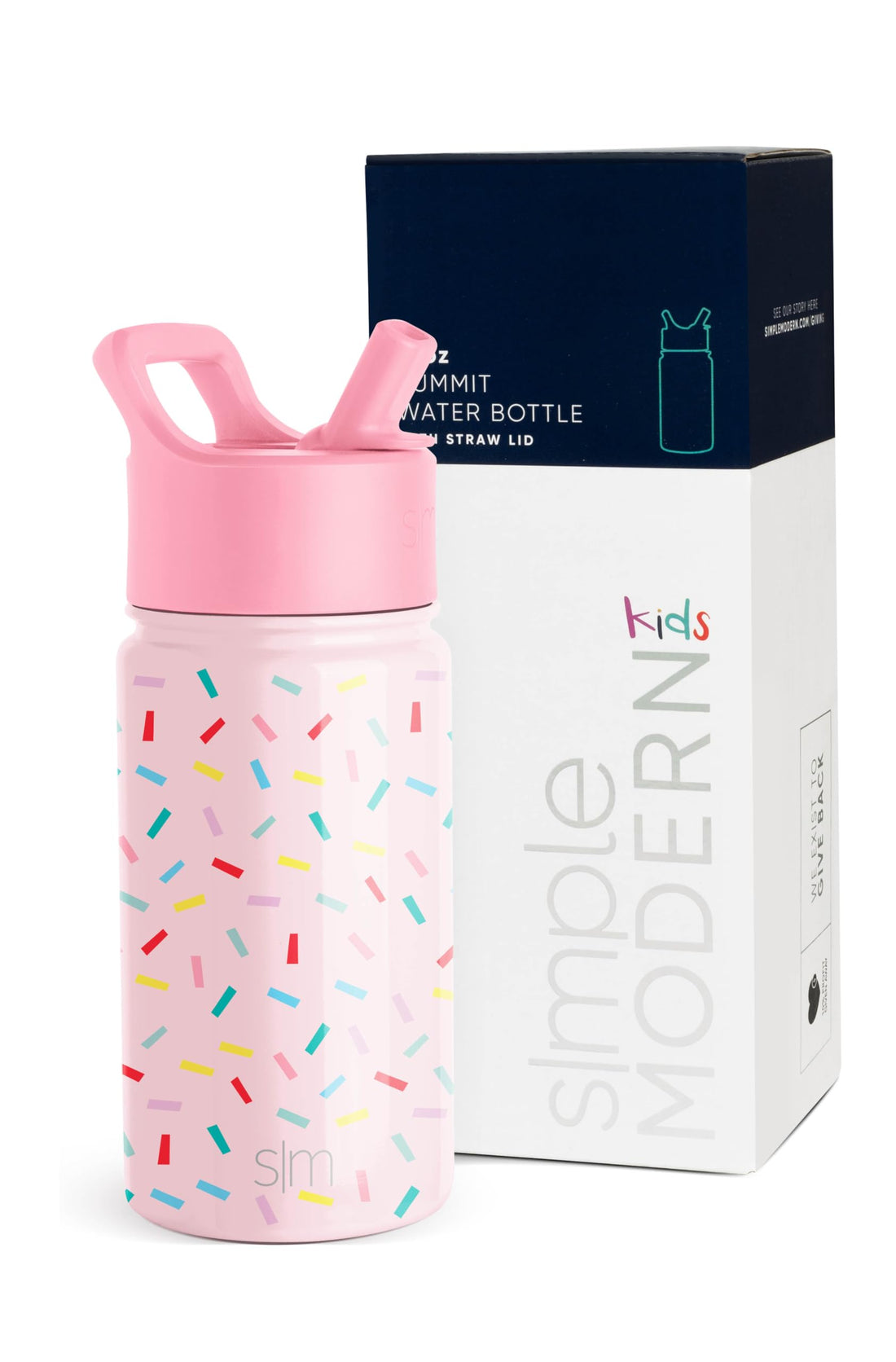 Simple Modern Kids Water Bottle with Straw Lid | Insulated Stainless Steel Reusable Tumbler for ...