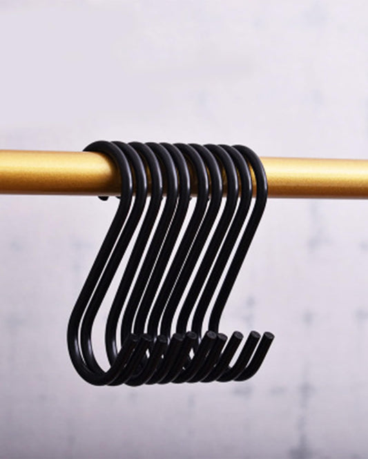 S-Shaped Metal Hooks for Hanging - Heavy Duty Stainless Steel Hooks