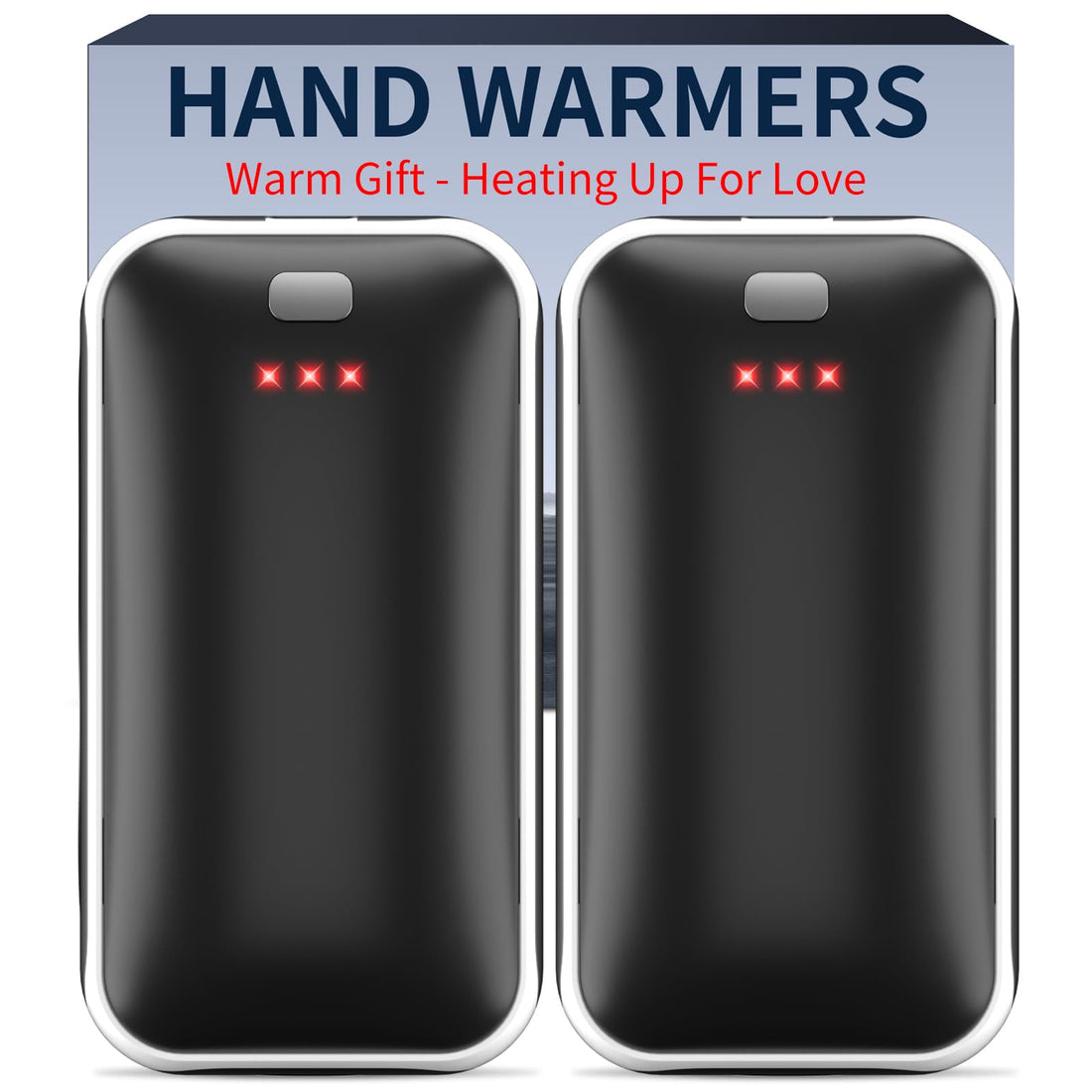 Hand Warmers Rechargeable, 2 Pack 4000mAh Electric Handwarmer, Portable Pocket Heater Handwarmers,...